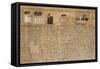 Livre des morts, papyrus de Nebqed-null-Framed Stretched Canvas