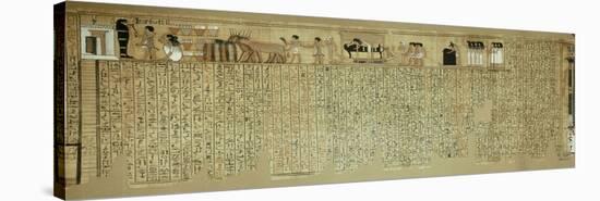 Livre des morts, papyrus de Nebqed-null-Stretched Canvas