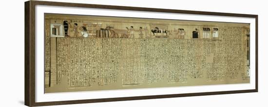 Livre des morts, papyrus de Nebqed-null-Framed Premium Giclee Print