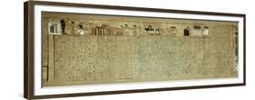 Livre des morts, papyrus de Nebqed-null-Framed Premium Giclee Print