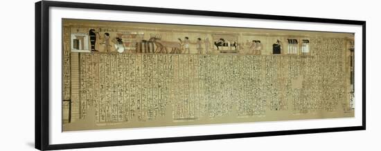 Livre des morts, papyrus de Nebqed-null-Framed Premium Giclee Print