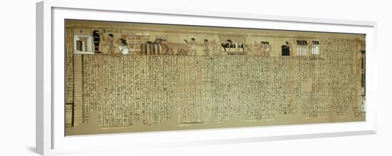 Livre des morts, papyrus de Nebqed-null-Framed Premium Giclee Print