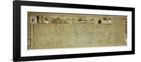 Livre des morts, papyrus de Nebqed-null-Framed Giclee Print