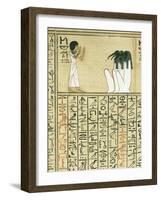 Livre des morts, papyrus de Nebqed-null-Framed Giclee Print