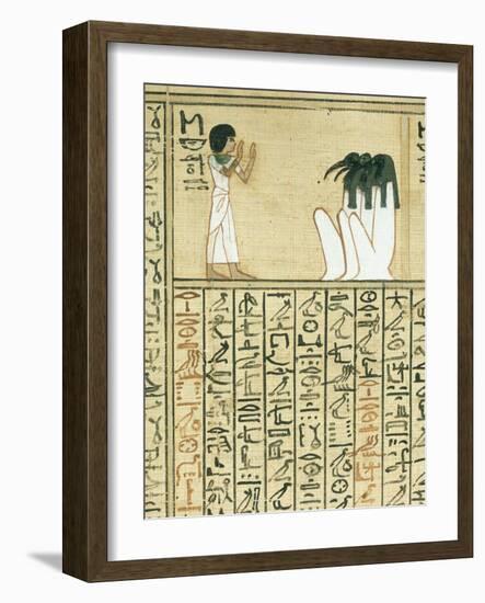 Livre des morts, papyrus de Nebqed-null-Framed Giclee Print