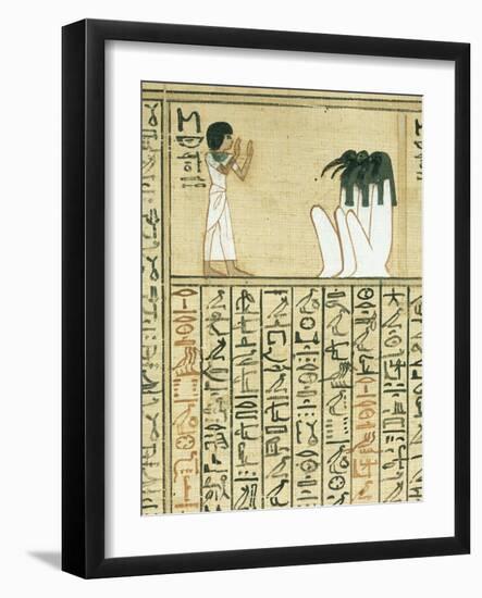 Livre des morts, papyrus de Nebqed-null-Framed Giclee Print