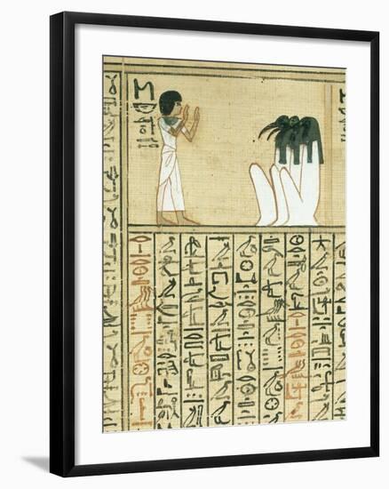 Livre des morts, papyrus de Nebqed-null-Framed Giclee Print