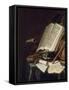 Livres et instrument de musique-Jan Cornelisz Vermeulen-Framed Stretched Canvas