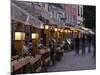 Livu Laukums Square Cafes, Old Riga, Vecriga, Latvia-Walter Bibikow-Mounted Photographic Print