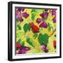 Liwis in Orchid Tree - Repeat Pattern-Carissa Luminess-Framed Giclee Print