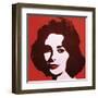 Liz, 1963 (Red)-Andy Warhol-Framed Art Print