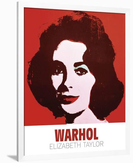 Liz, 1963 (Red)-Andy Warhol-Framed Art Print