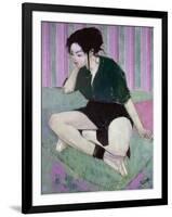 Liz (Oil on Canvas)-Endre Roder-Framed Giclee Print