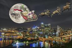 Polar bears over Pittsburgh-Liz Zernich-Giclee Print