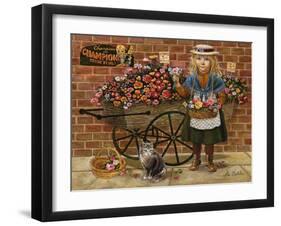 Liza Flower Girl-Lee Dubin-Framed Giclee Print