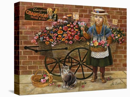Liza Flower Girl-Lee Dubin-Stretched Canvas