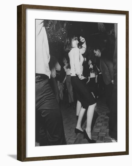 Liza Minnelli Dancing at the Il Milo DiscotecHeadquartersue on the Occasion of Her 19th Birthday-Bill Eppridge-Framed Premium Photographic Print