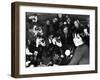 Liza Minnelli Is Surrounded by Photographers During an Airport News Conference in Paris-null-Framed Photo