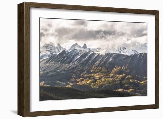 Lizard Head With Mt Wilson, Wilson Peak, And El Diente Peak During, San Juan Mts, Colorado-Dan Holz-Framed Photographic Print