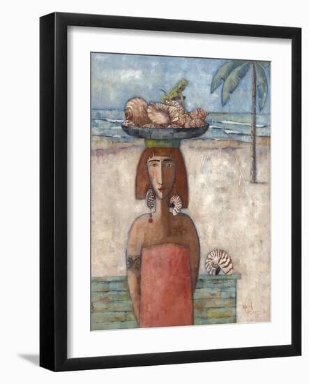 Lizard Island-Wendy Wooden-Framed Giclee Print