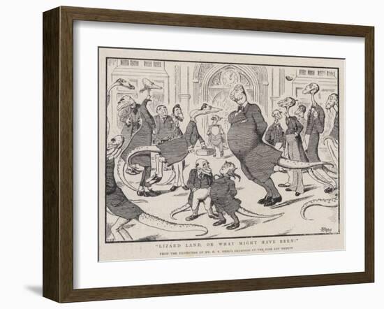 Lizard Land, or What Might Have Been!-Edward Tennyson Reed-Framed Giclee Print