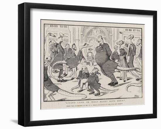 Lizard Land, or What Might Have Been!-Edward Tennyson Reed-Framed Giclee Print