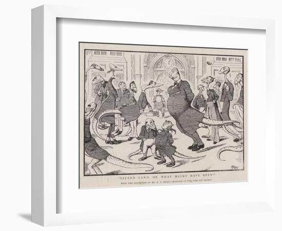 Lizard Land, or What Might Have Been!-Edward Tennyson Reed-Framed Giclee Print