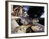 Lizard Mosaic in Parc Guell, Barcelona, Spain-Michele Molinari-Framed Photographic Print