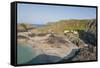 Lizard Peninsula, View of Kynance Cove-Guido Cozzi-Framed Stretched Canvas