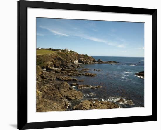 Lizard Point Lighthouse and Lifeboat House, Most Southern Point on Mainland Britain, England-Ian Egner-Framed Photographic Print