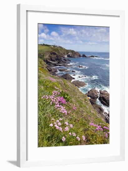 Lizard Point with Thrift in Foreground-null-Framed Photographic Print