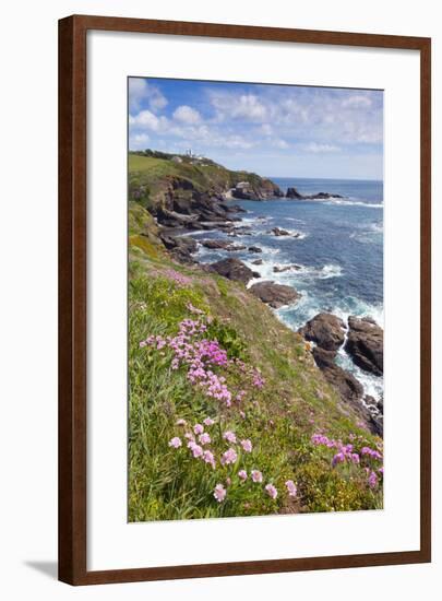 Lizard Point with Thrift in Foreground-null-Framed Photographic Print