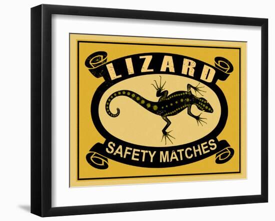 Lizard Safety Matches-Mark Rogan-Framed Art Print