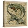 Lizards, Design For a Tile-William de Morgan-Stretched Canvas