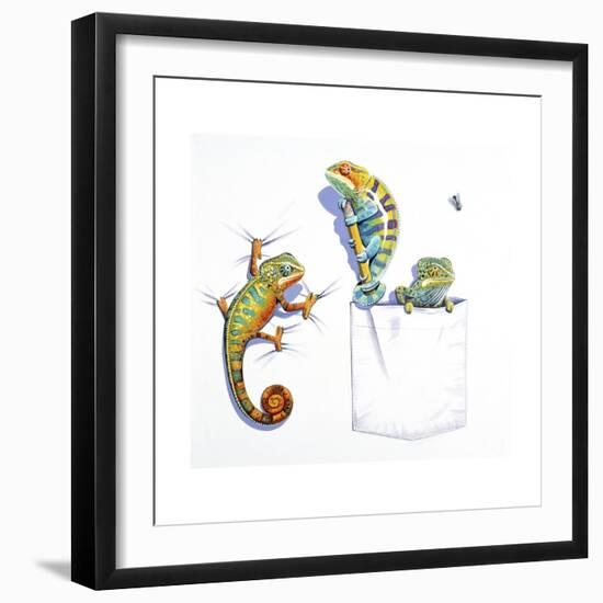 Lizards-null-Framed Premium Giclee Print