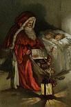 Father Christmas-Lizzi Mack-Framed Stretched Canvas