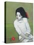 Lizzie in White-Endre Roder-Stretched Canvas