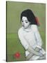 Lizzie in White-Endre Roder-Stretched Canvas