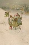 Children with Holly-Lizzie Lawson-Art Print