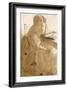 Lizzie Siddal (1832-62) (Pen and Ink and W/C on Paper)-Dante Gabriel Rossetti-Framed Giclee Print