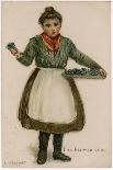 Errand Girl Carries 1905-LJ Kipper-Framed Art Print