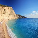 A Panorama of Zakynthos Island with a Shipwreck on the Sandy Beach-Ljsphotography-Photographic Print