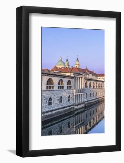 Ljubljana River and Old Town at Sunrise-Rob Tilley-Framed Photographic Print