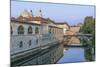 Ljubljana River and Old Town at Sunrise-Rob Tilley-Mounted Photographic Print