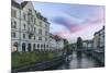 Ljubljana River Sunset-Rob Tilley-Mounted Photographic Print