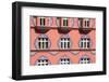 Ljubljana, Slovenia, East Europe. Facade of Cooperative Bank (Zadruzna gospodarska banka) designed -Marco Bottigelli-Framed Photographic Print