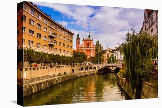 Ljubljana, the capital of Slovenia, Europe-Laura Grier-Stretched Canvas