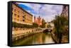 Ljubljana, the capital of Slovenia, Europe-Laura Grier-Framed Stretched Canvas