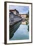 Ljubljana Triple Bridge (Tromostovje) and Ljubljanica River, Ljubljana, Slovenia, Europe-Matthew Williams-Ellis-Framed Photographic Print