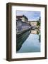 Ljubljana Triple Bridge (Tromostovje) and Ljubljanica River, Ljubljana, Slovenia, Europe-Matthew Williams-Ellis-Framed Photographic Print